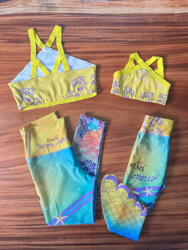 Colección Sirenas Conjuntos de top con leggins 1